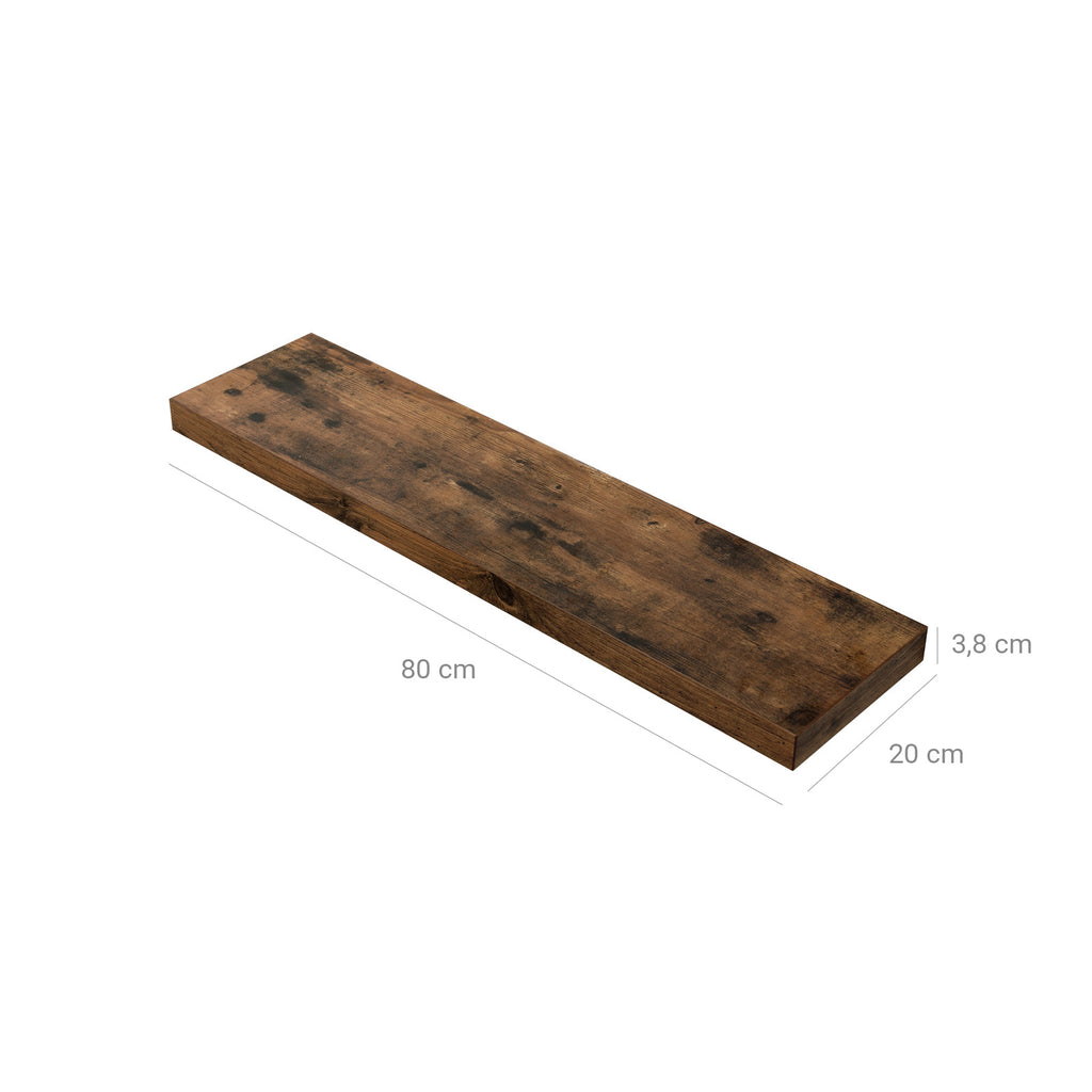 Wandboard 80 cm Holzoptik Vintage