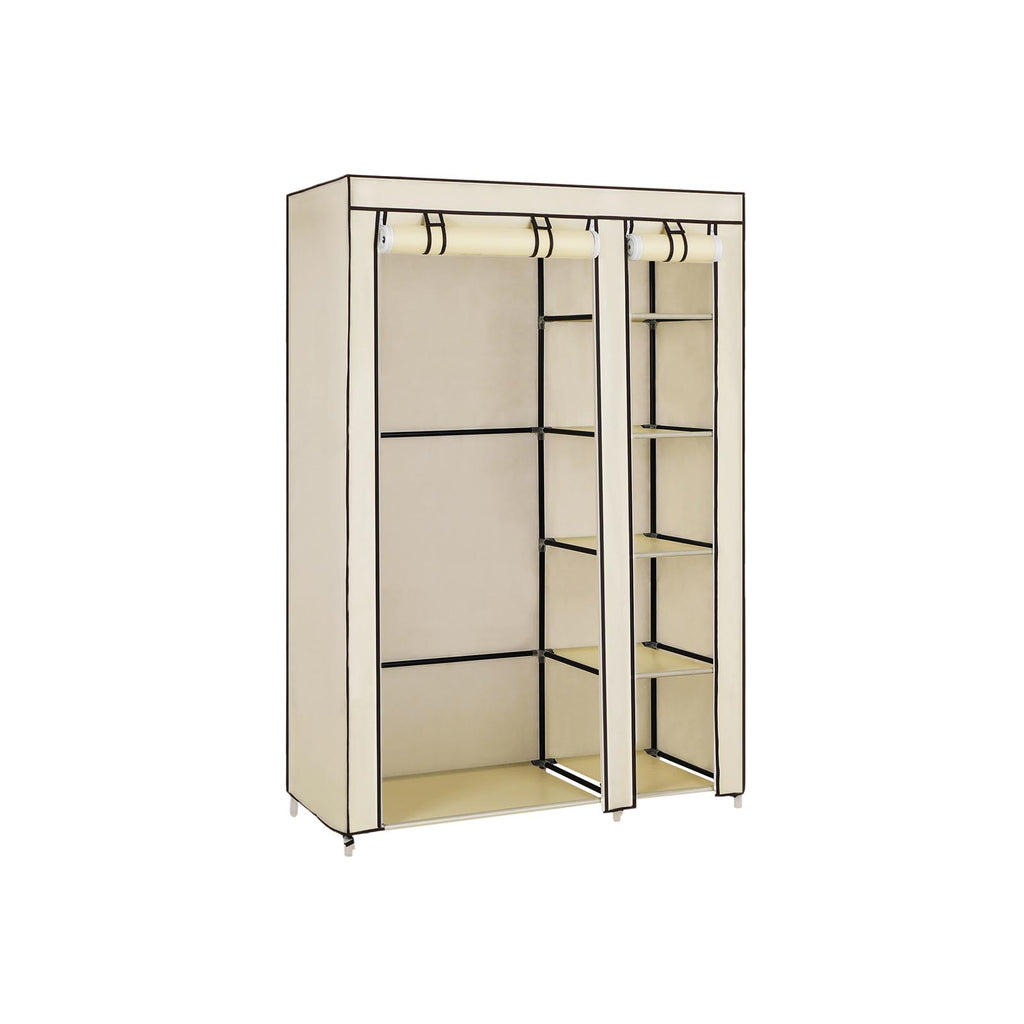 Stoffschrank mit Rolltüren Beige