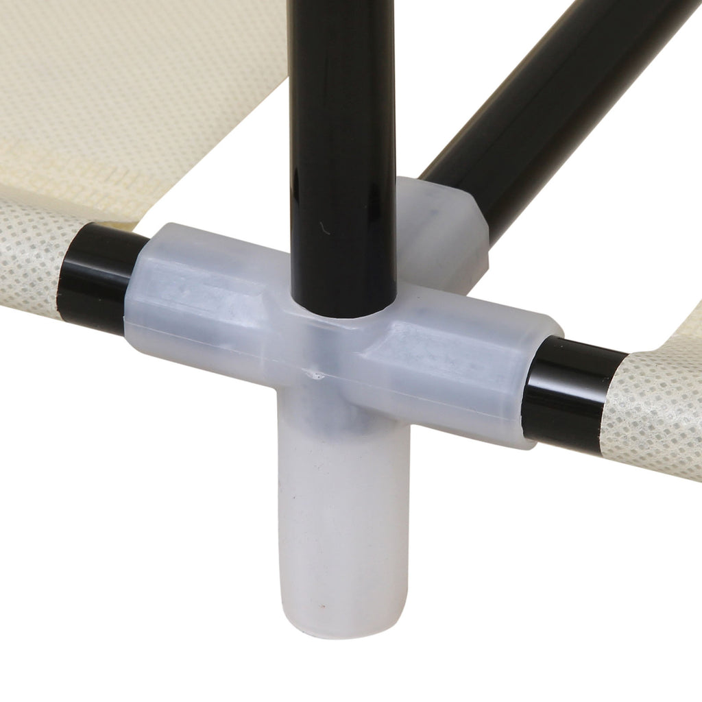 Stoffschrank mit Rolltüren Beige