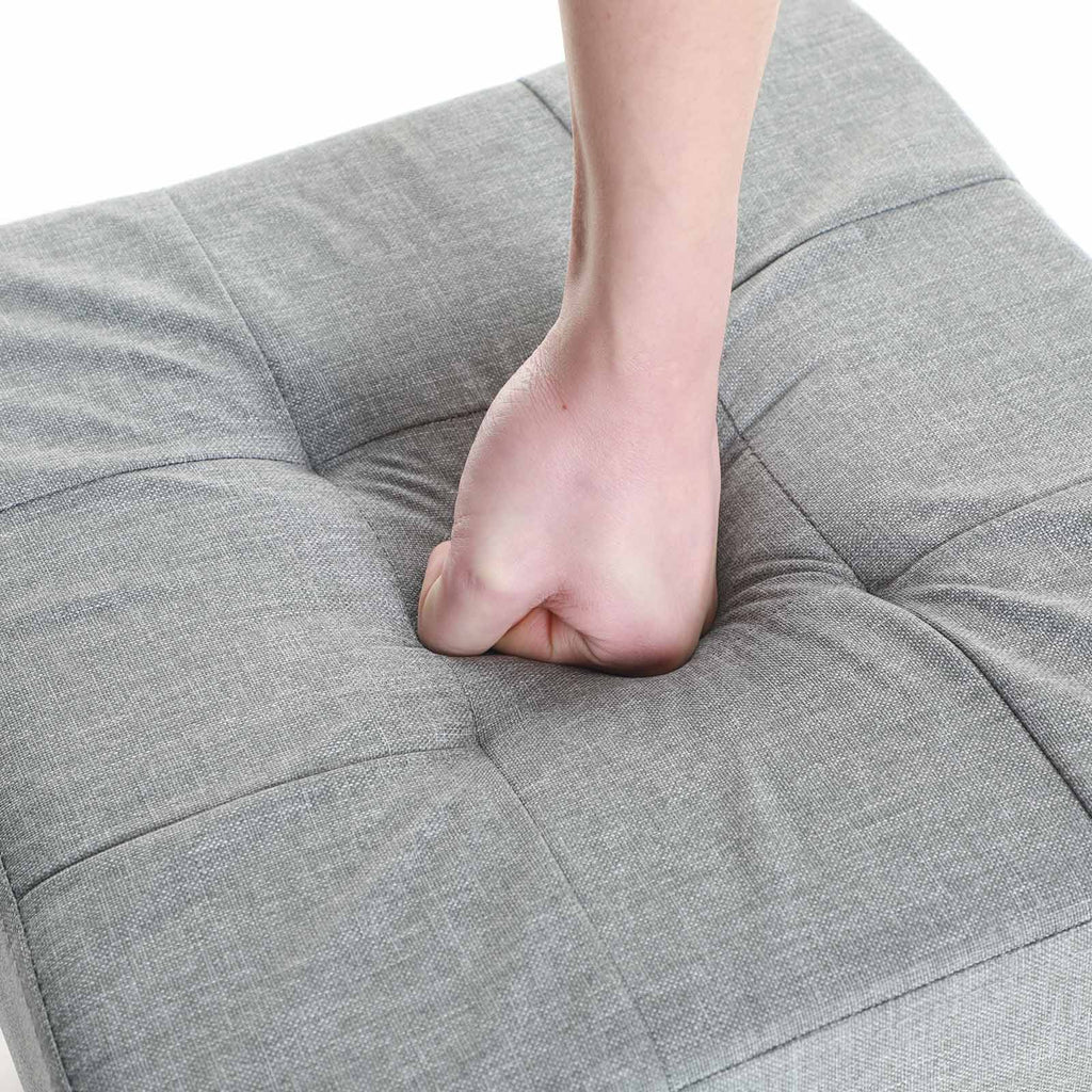 Faltbarer Sitzhocker mit Stauraum