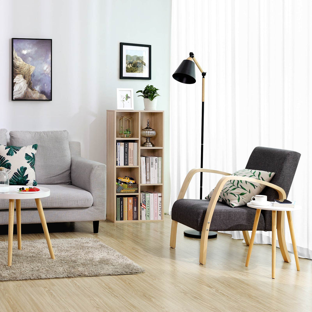 Schlichtes Bücherregal 7 Fächer