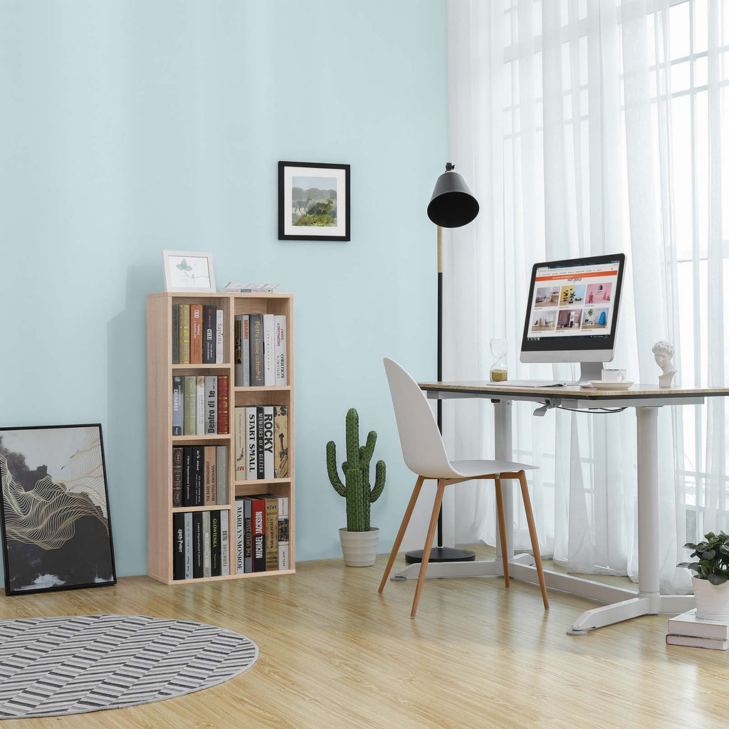Schlichtes Bücherregal 7 Fächer