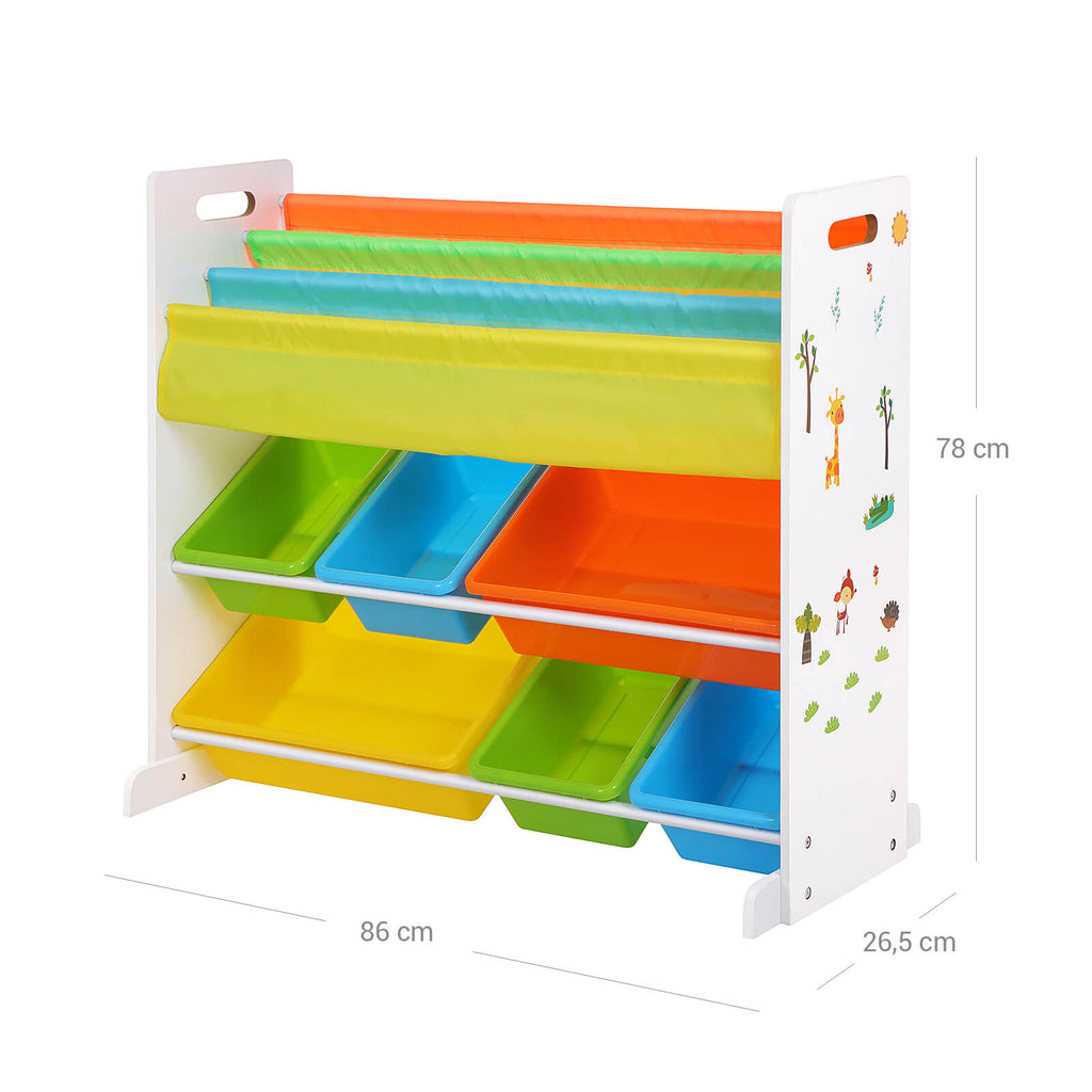 Kinderregal für Spielzeug & Bücher