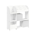 Kinderregal mit 2 Boxen für Spielzeug und Bücher wolkenweiß