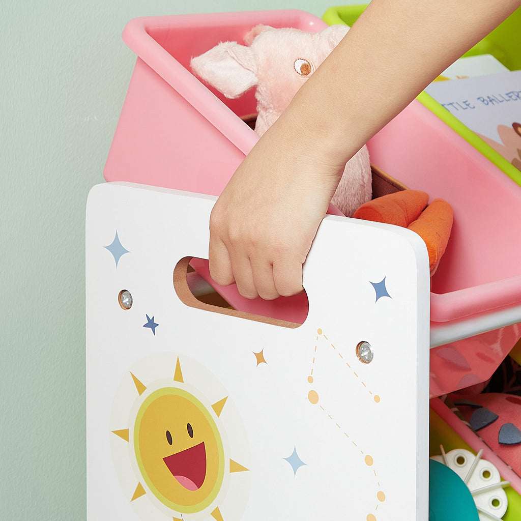 Spielzeug-Organizer mit 16 abnehmbaren Boxen