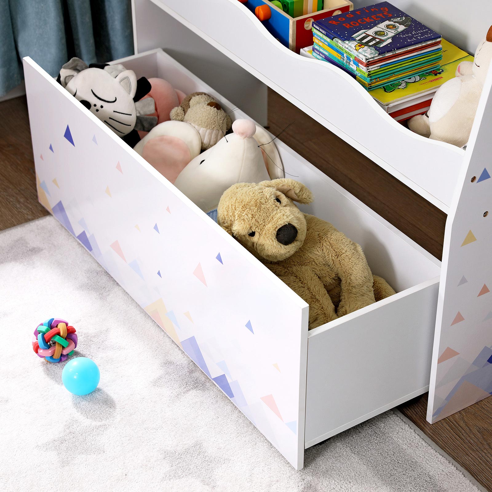 Spielzeugregal für Kinder Weiß