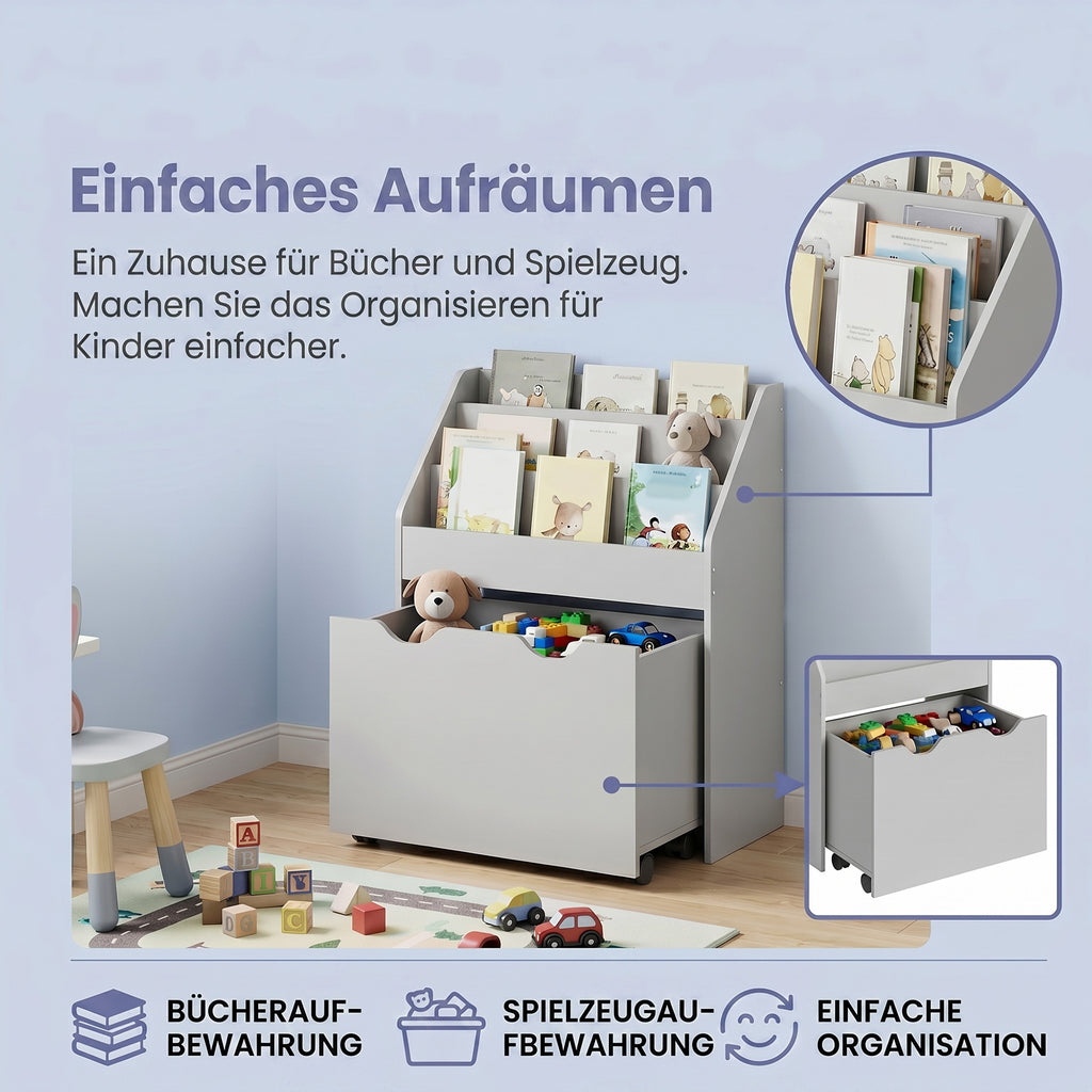 Bücherregal, Regal, mit 3 Regalebenen