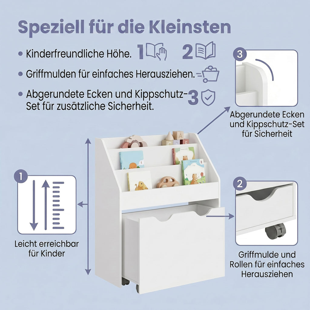 Bücherregal, Regal, mit 3 Regalebenen