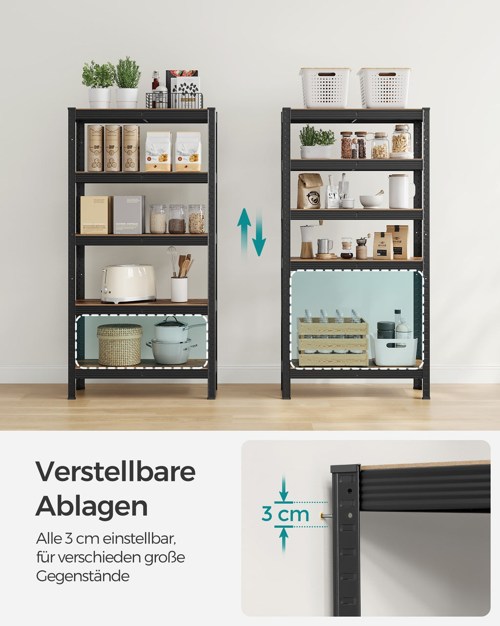 Standregal bis 650 kg belastbar