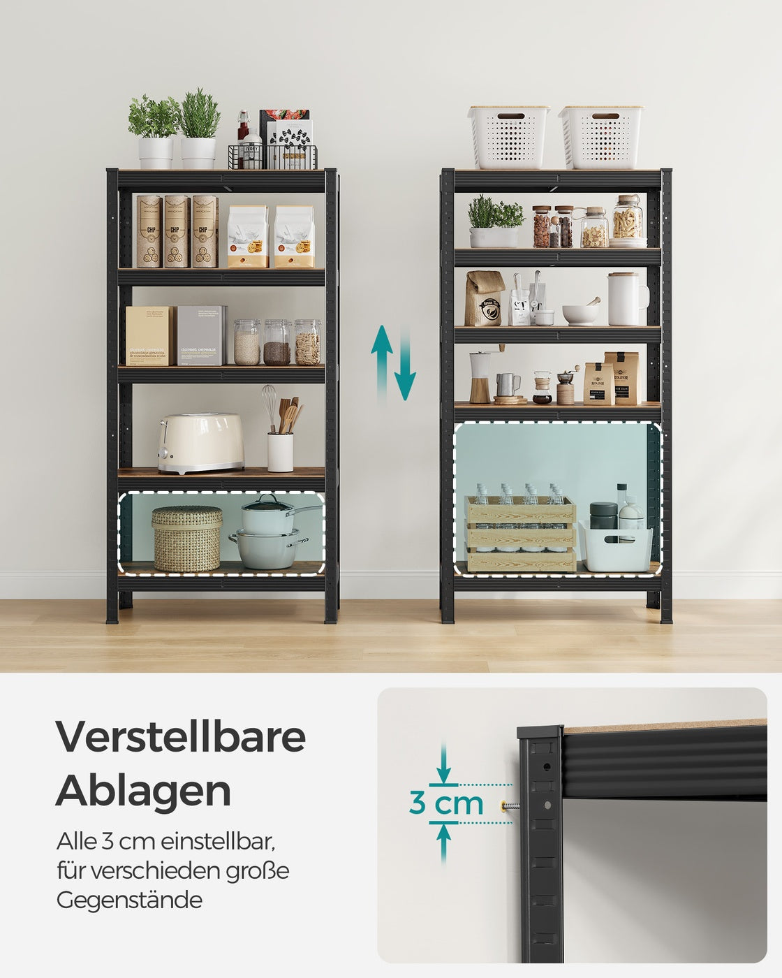 Standregal bis 650 kg belastbar