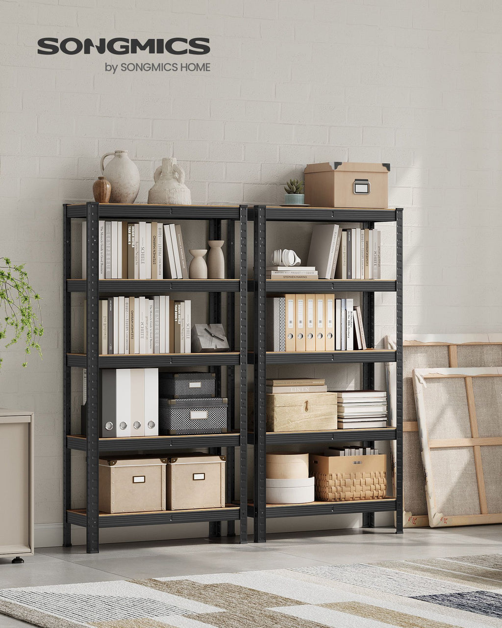 2er Set Standregal 150 cm hoch