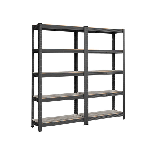 2er Set Lagerregal 150 cm hoch