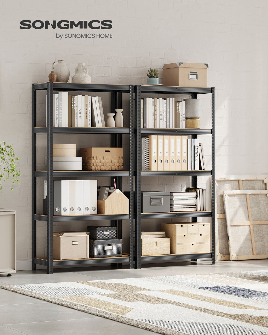 2er Set Standregal 180 cm hoch