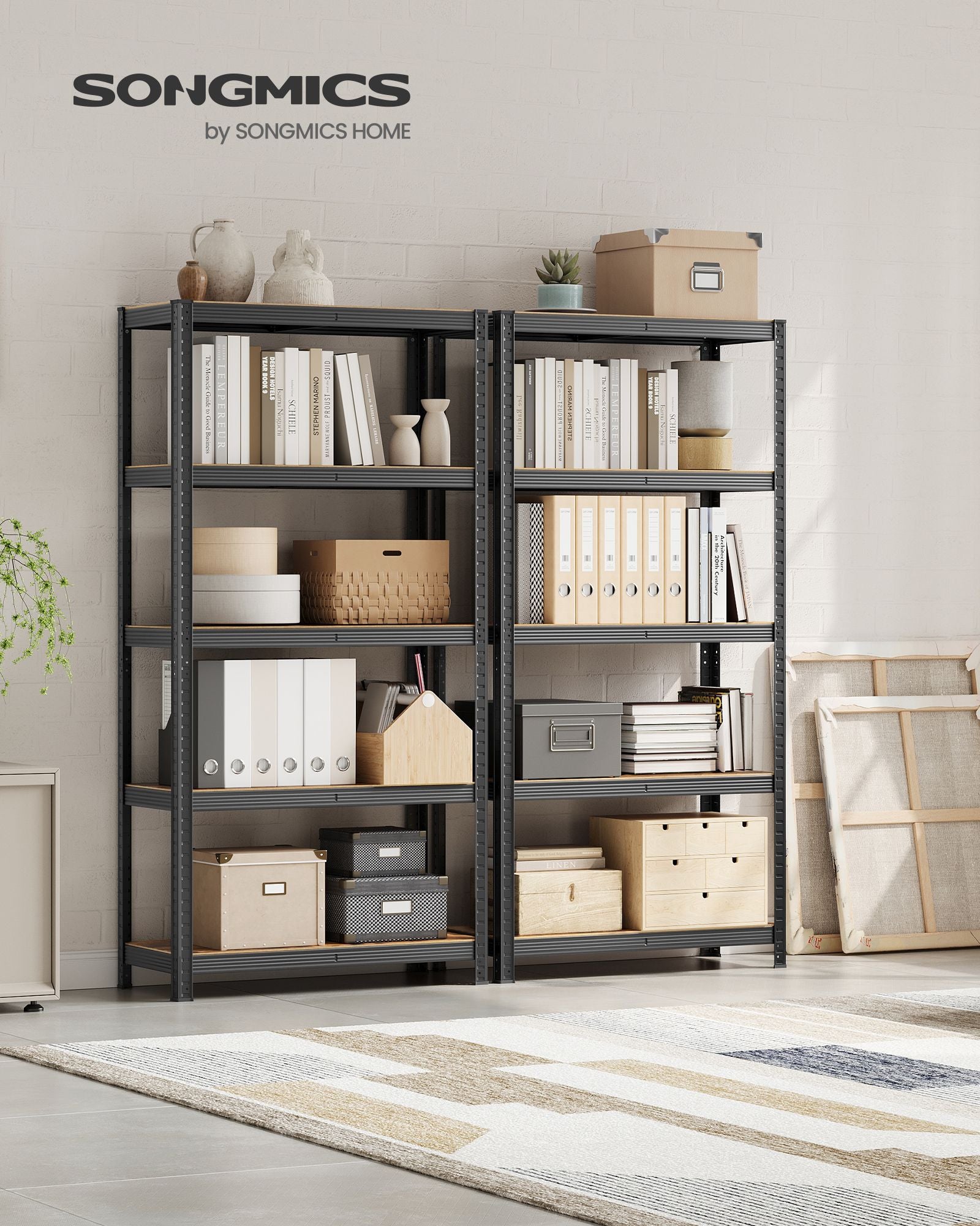 2er Set Standregal 180 cm hoch