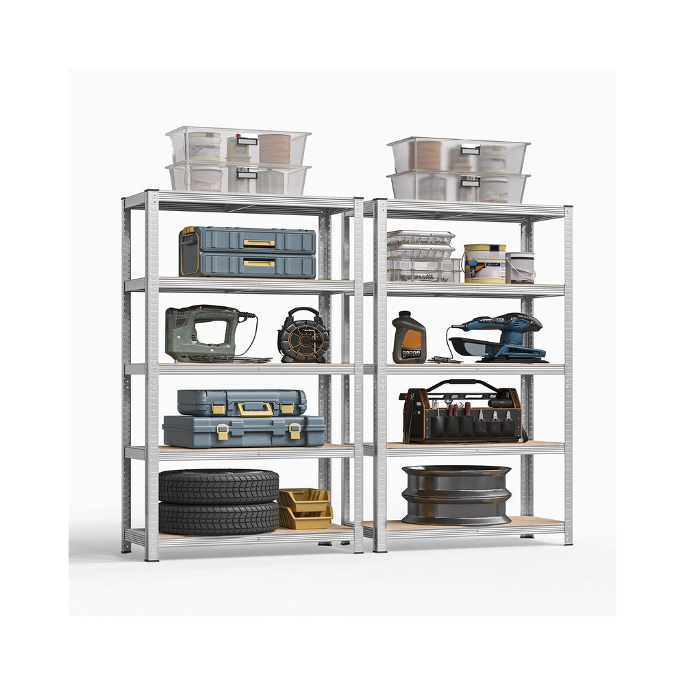 Lagerregale 2er Set Silber