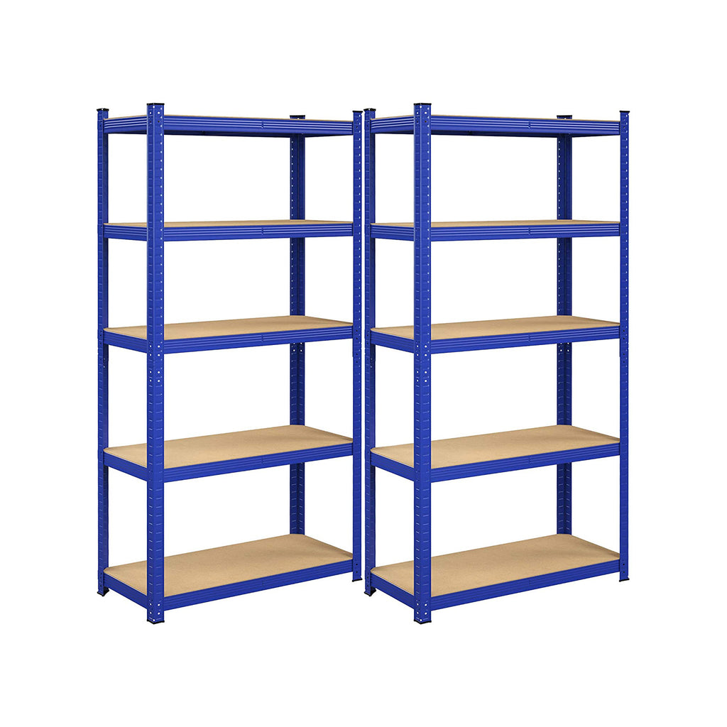 Lagerregale 2er Set 180 x 90 x 40 cm blau