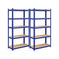 Lagerregale 2er Set 180 x 90 x 40 cm blau