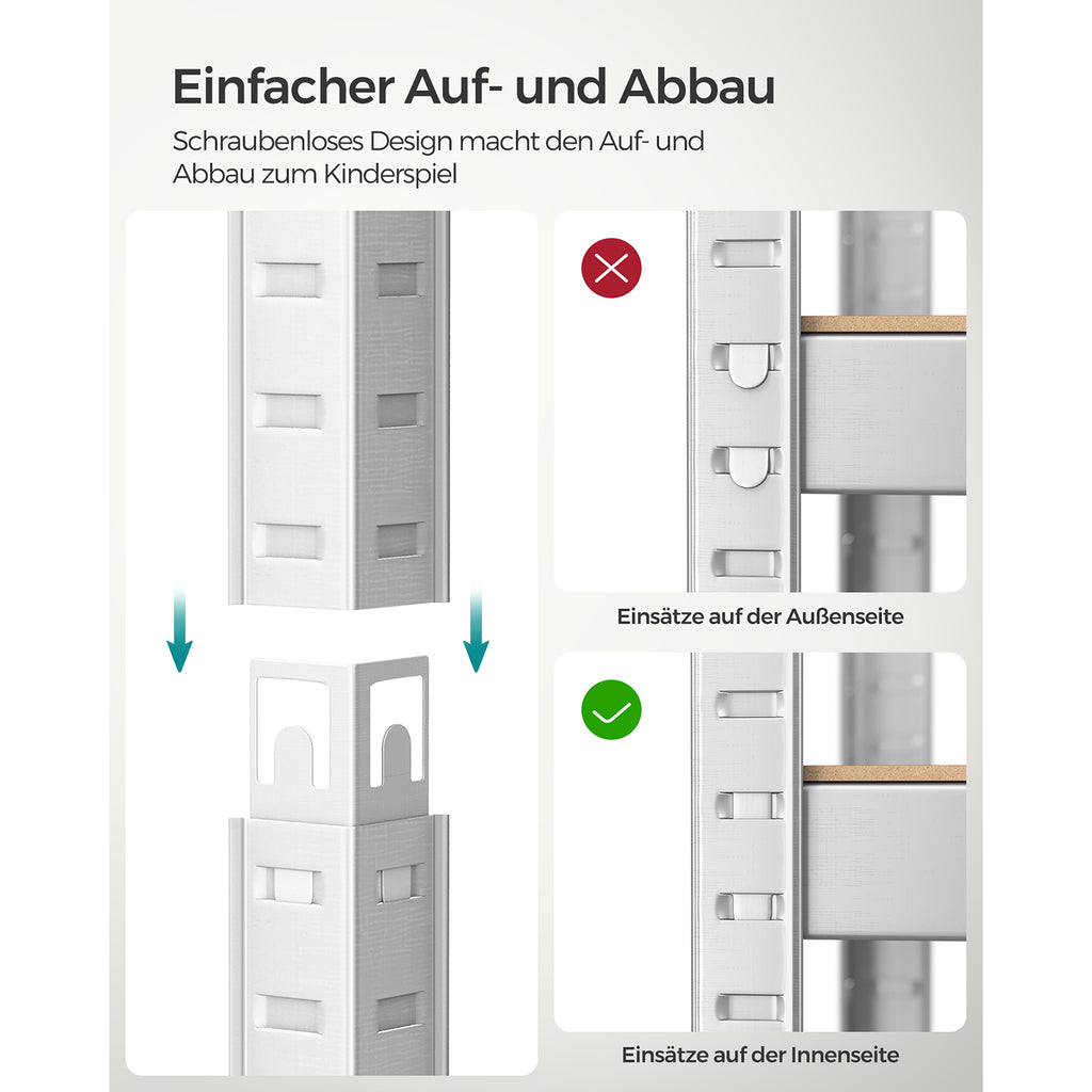 Schwertlastregal silbern
