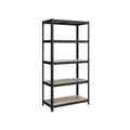 Standregal verstellbar mit 5 Ablagen 50 x 100 x 200 cm Greige-schwarz