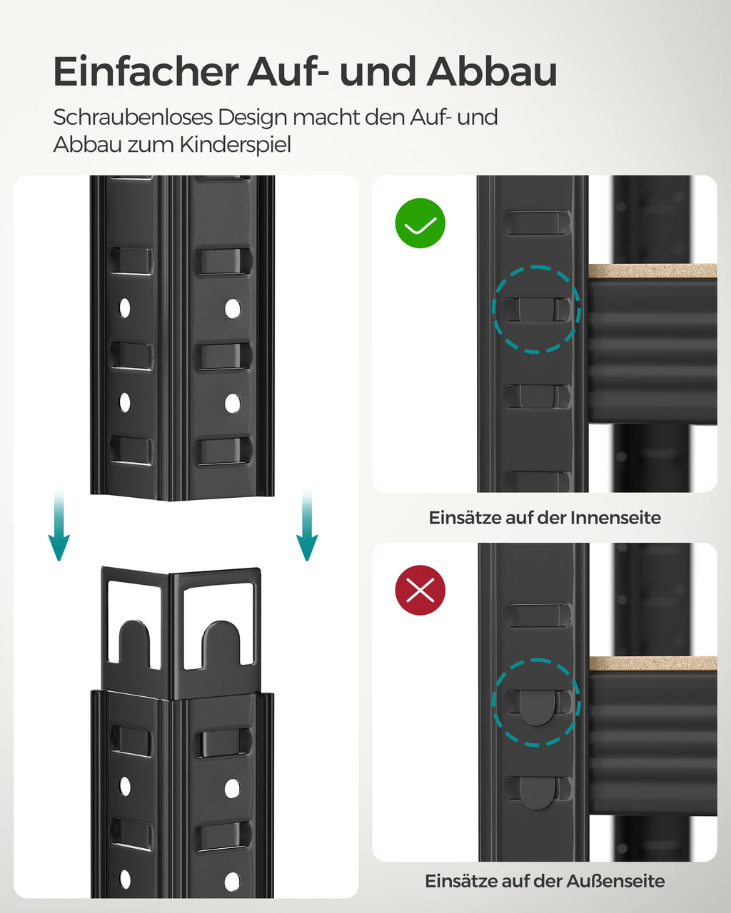 Schwerlastregal mit 5 Ebenen