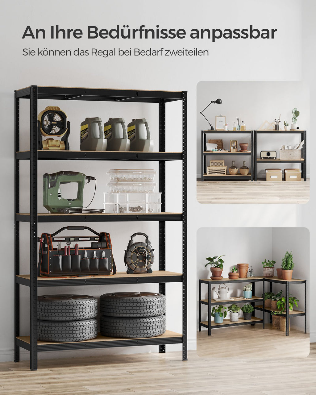 Schwerlastregal mit 5 Ebenen