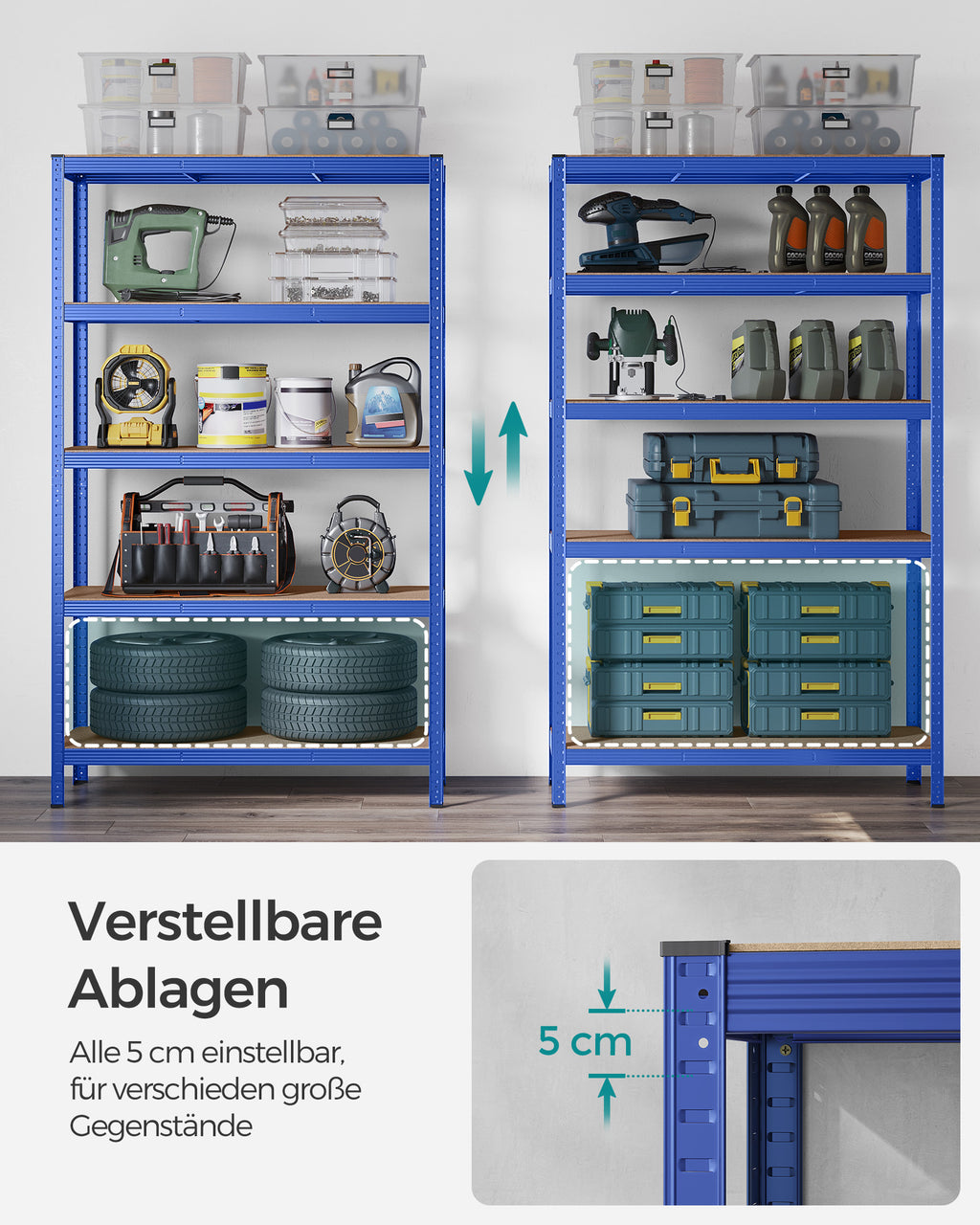 Schwerlastregal bis 875 kg belastbar