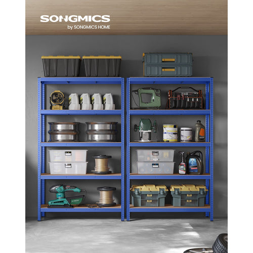2er Set Kellerregal 200 cm hoch blau