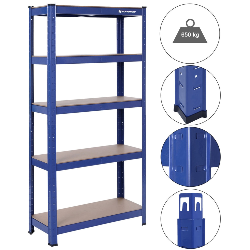 Schwerlastregal 650 kg Blau