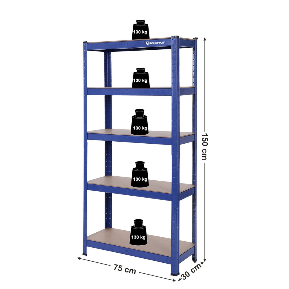 Schwerlastregal 650 kg Blau