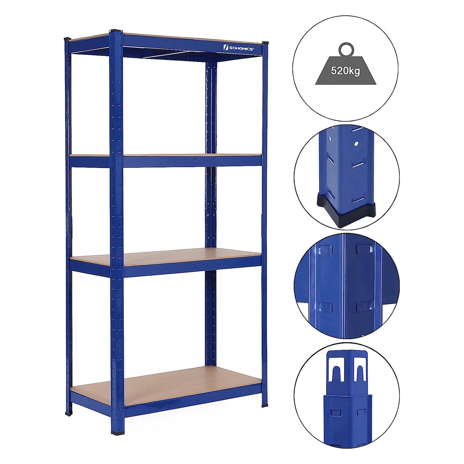 Lagerregal bis 520 kg belastbar