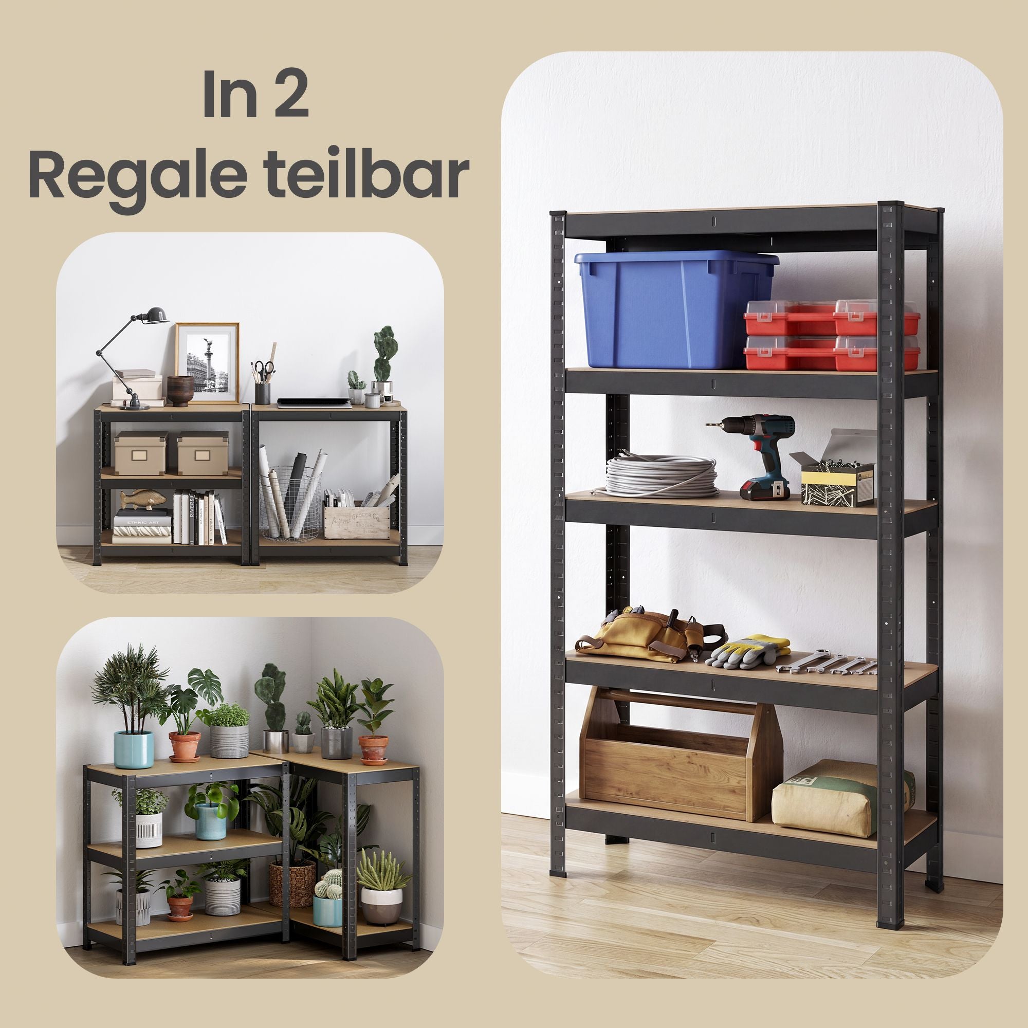 Standregal, Bücherregal, Lagerregal