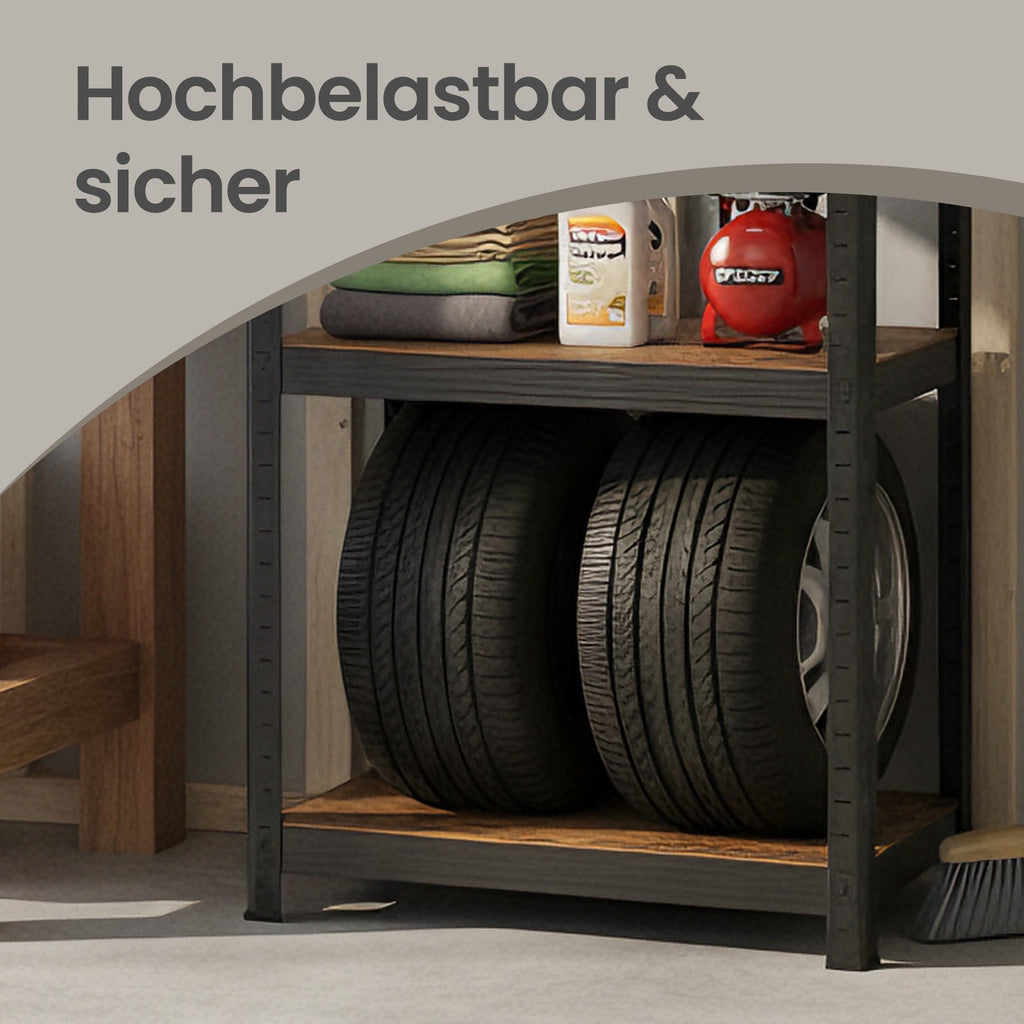 Standregal 2er Set, Bücherregal, Lagerregal