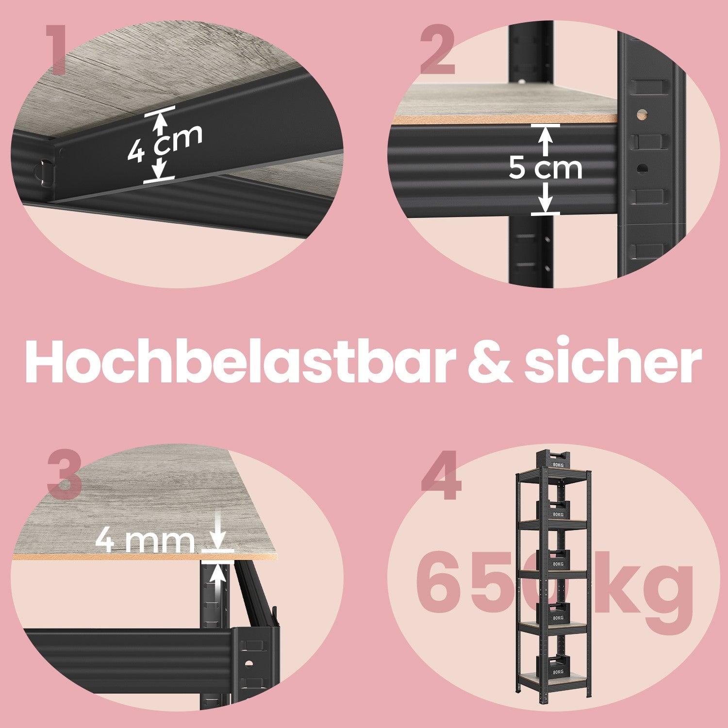 Standregal, Bücherregal, Lagerregal