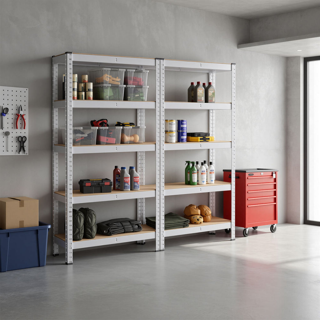 Schwerlastregal 2er Set, Lagerregal, 40 x 90 x 180 cm