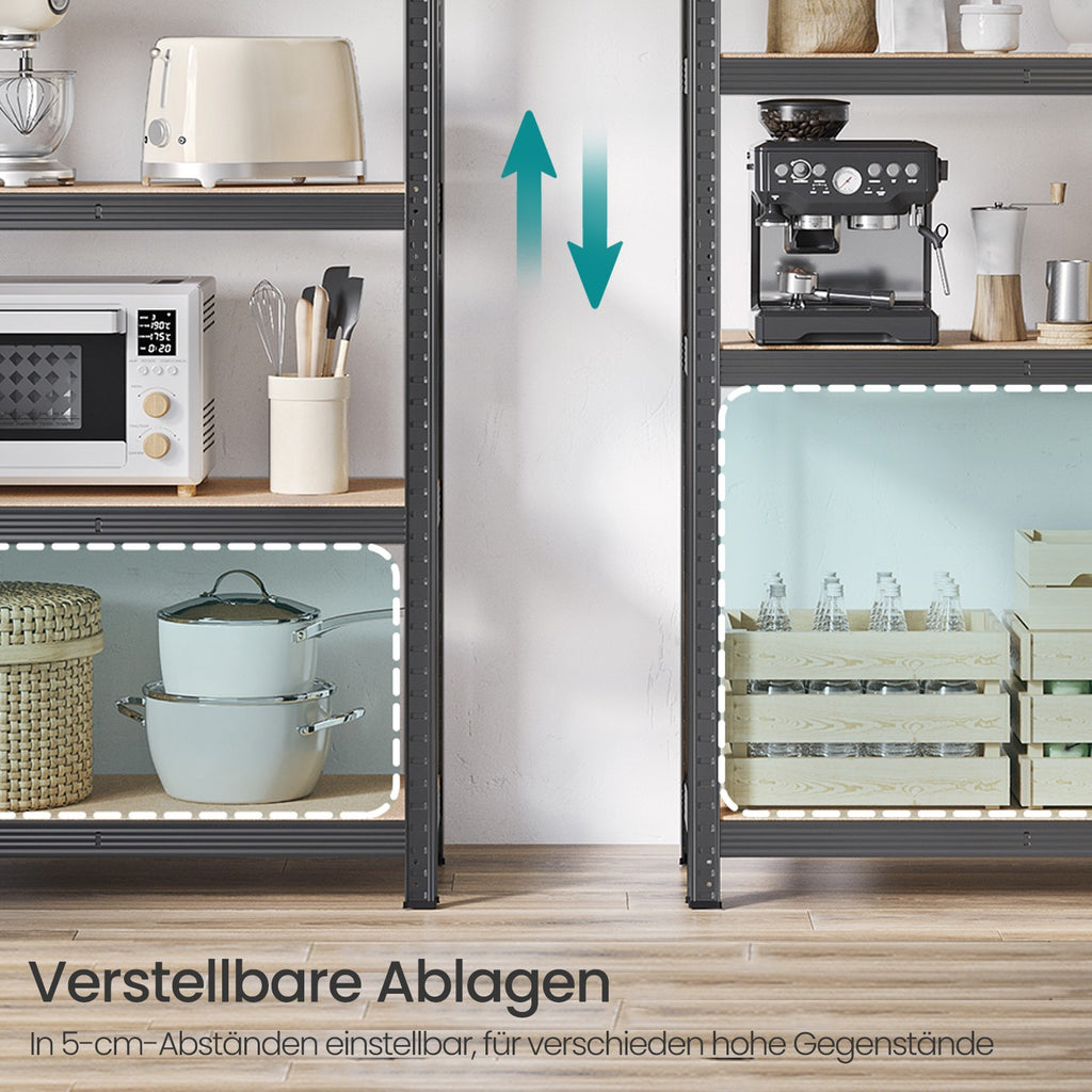 Schwerlastregal, Lagerregal, 40 x 90 x 180 cm