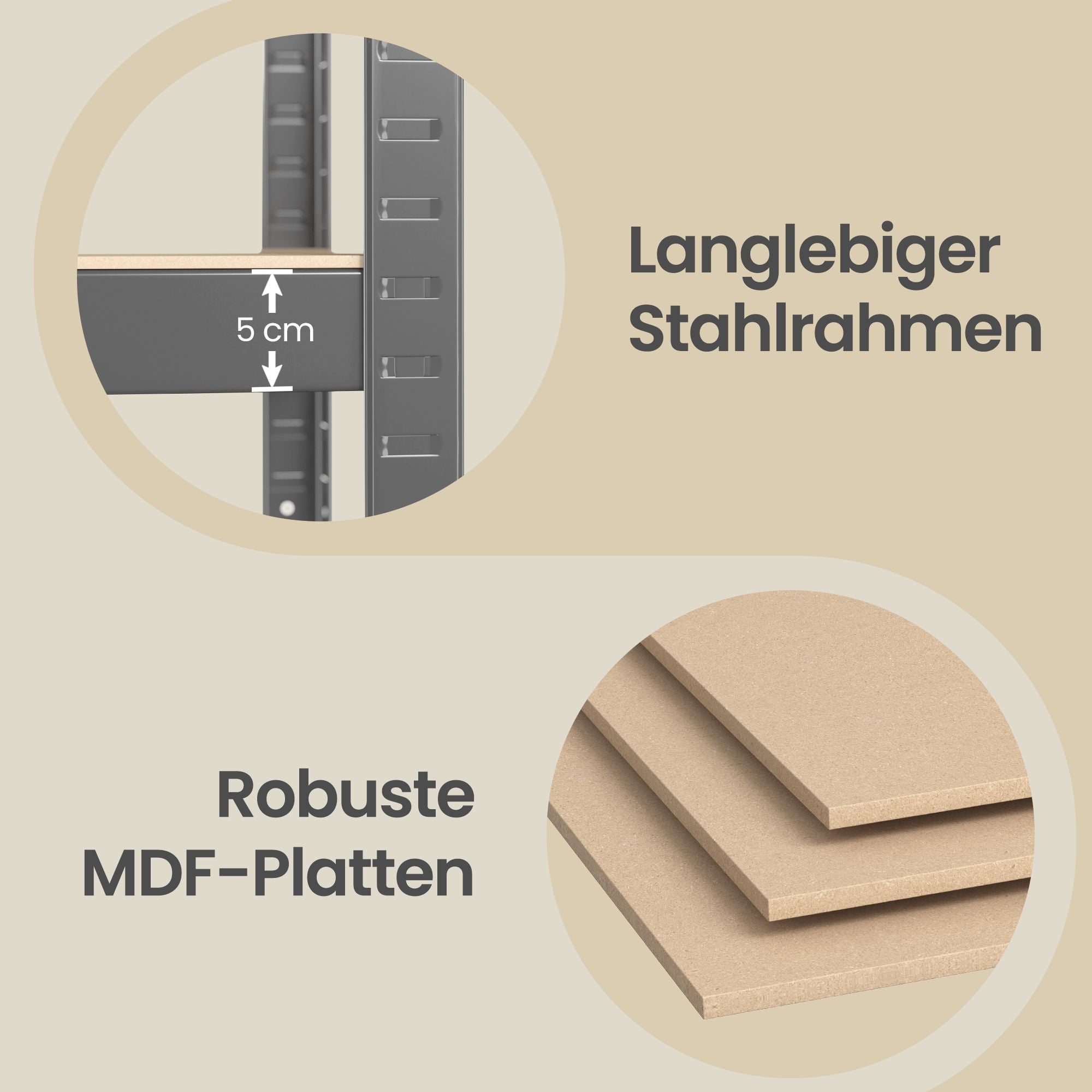 Standregal, Bücherregal, Lagerregal
