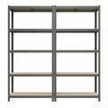 2er Set Lagerregal 200 cm hoch grau