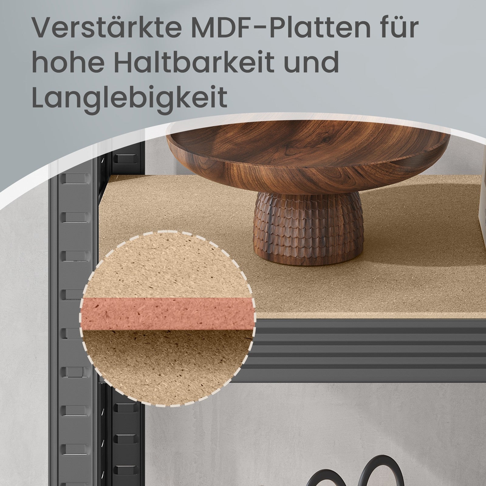 2er Set Lagerregal 200 cm hoch grau
