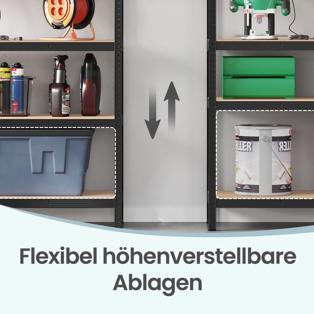 Lagerregal, 60 x 120 x 200 cm, Schwerlastregal