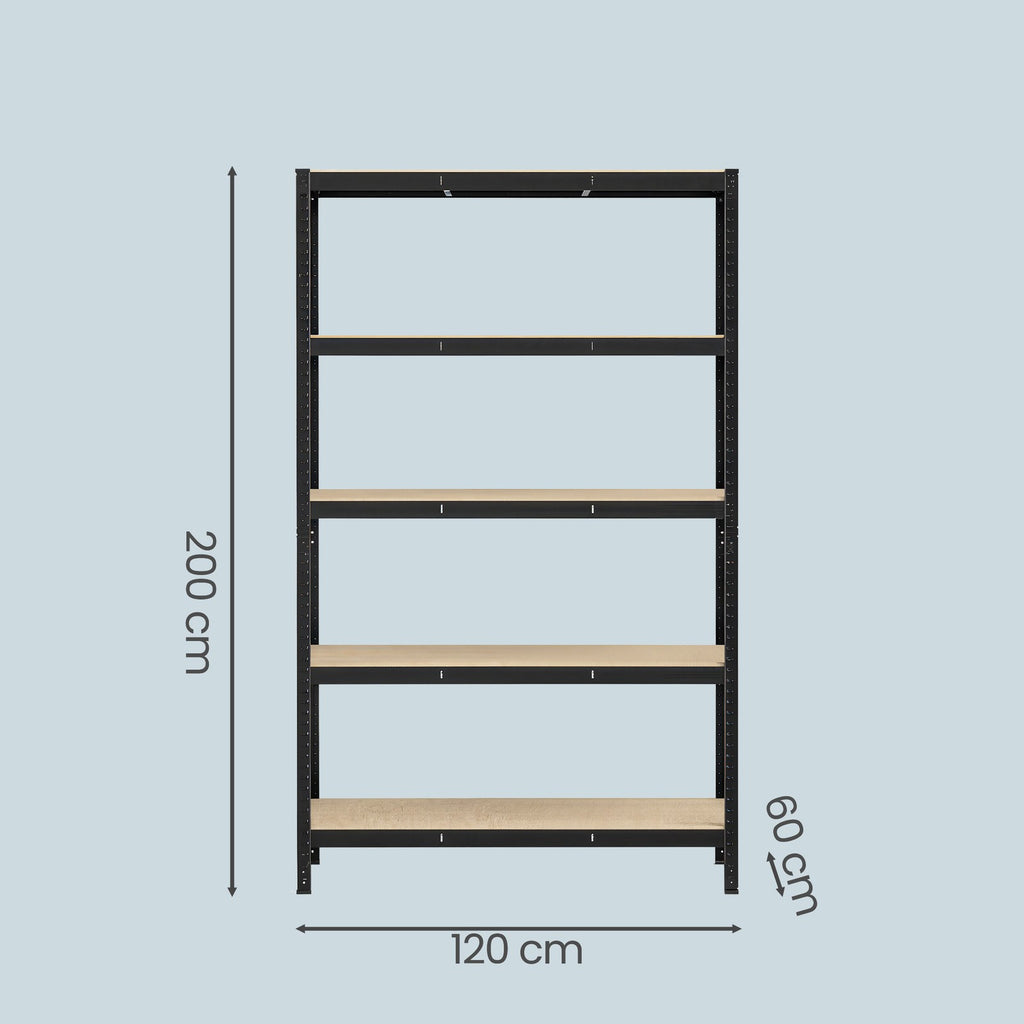 Lagerregal, 2er Set, 60 x 120 x 200 cm