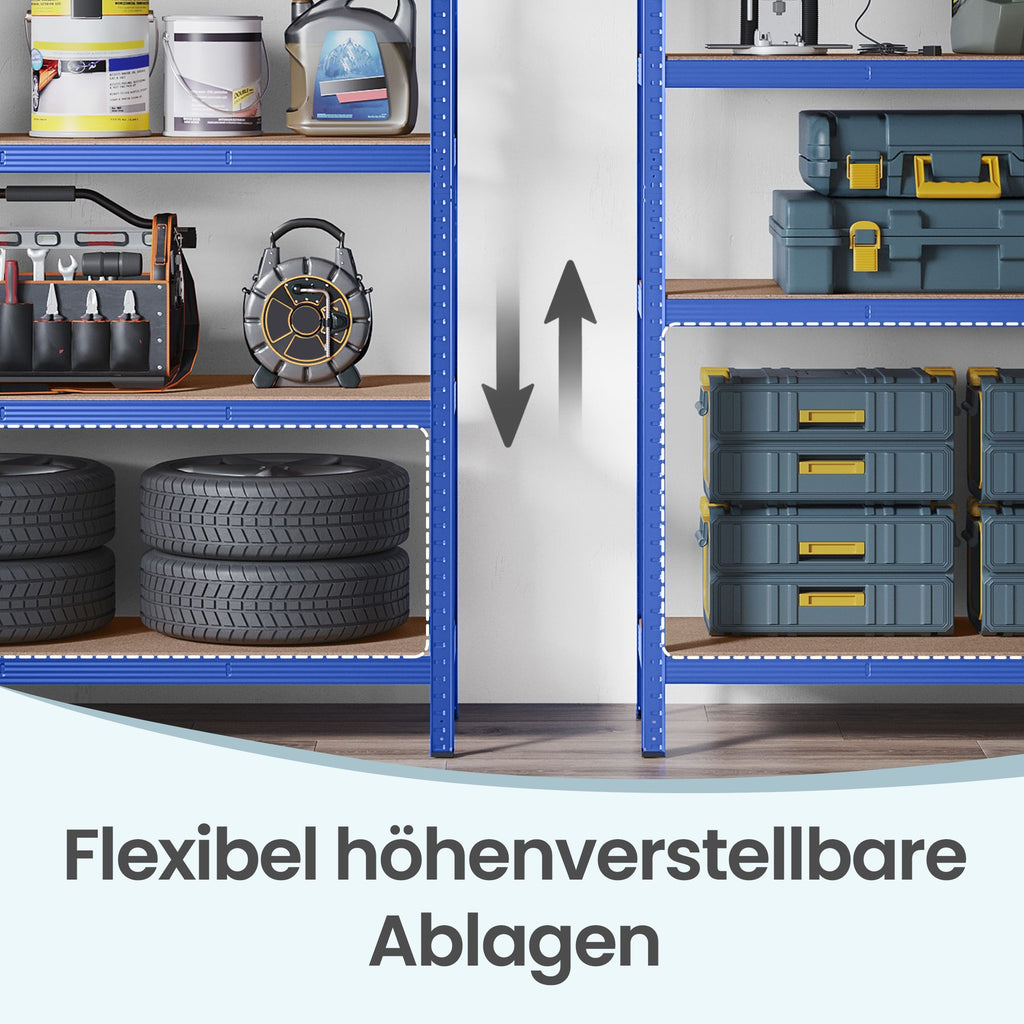 Lagerregal, 60 x 120 x 200 cm, Schwerlastregal