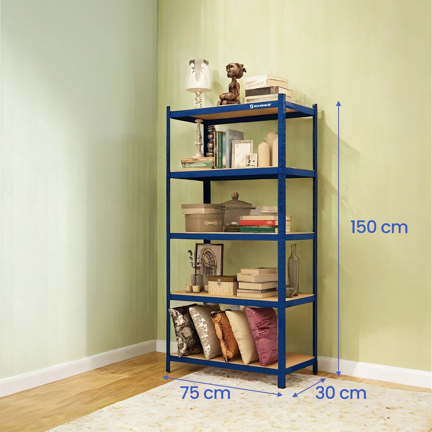 Schwerlastregal 650 kg Blau