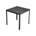 Gartentisch Holzoptik Schwarz