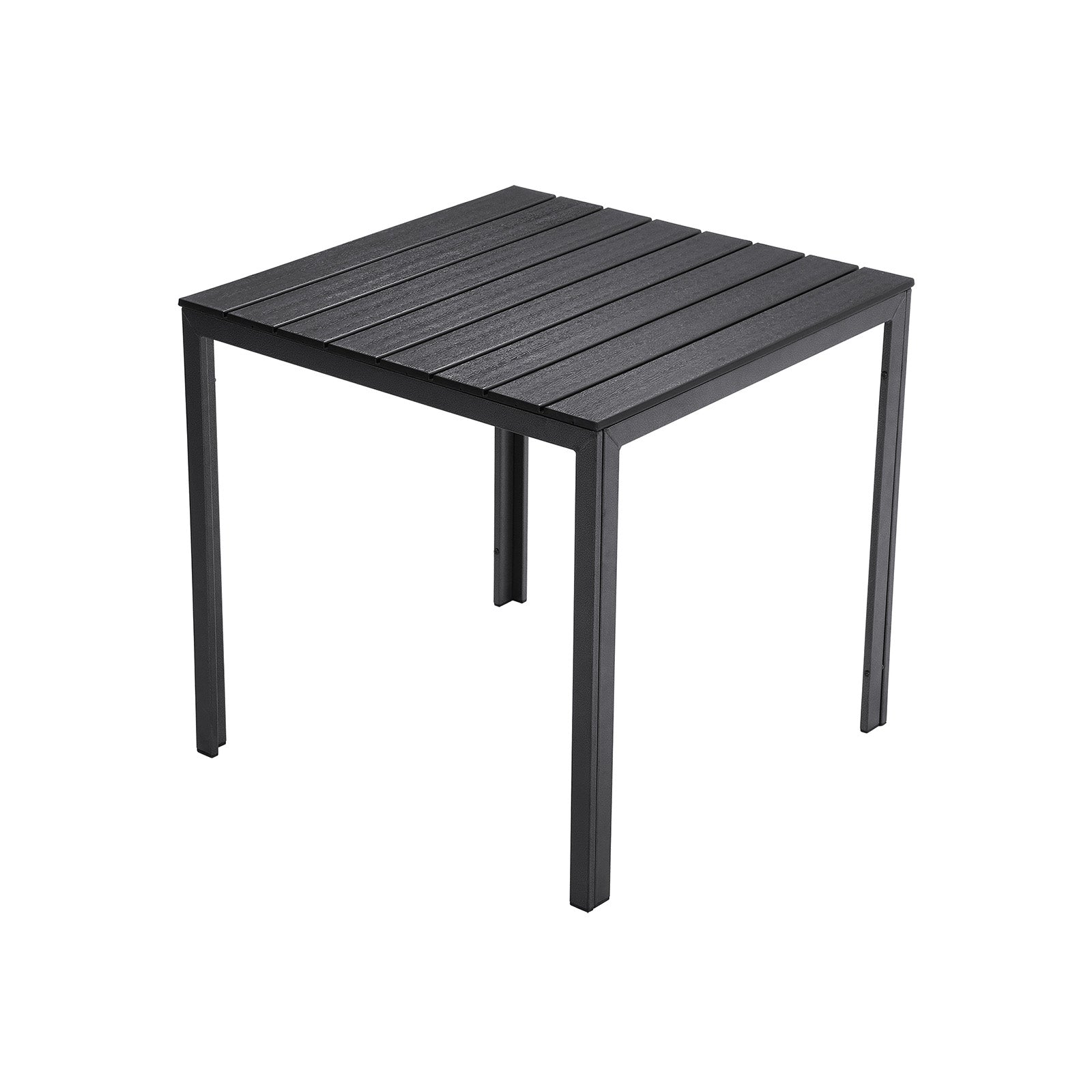 Gartentisch Holzoptik Schwarz