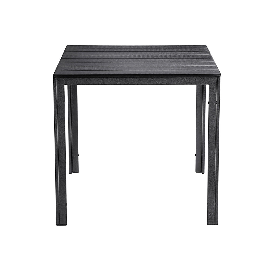 Gartentisch Holzoptik Schwarz
