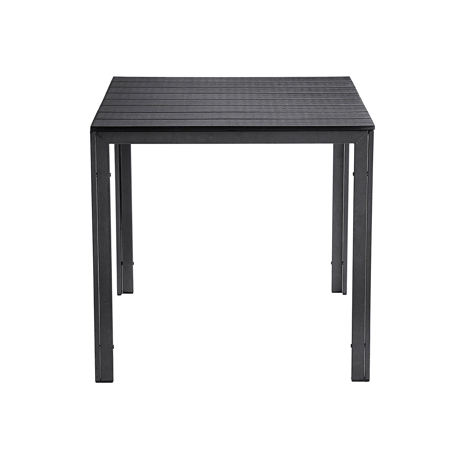 Gartentisch Holzoptik Schwarz