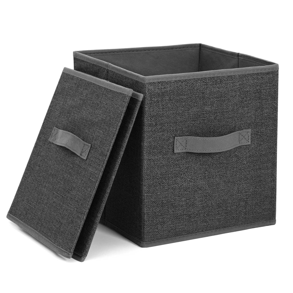 Gitterregal 12 Würfel 3 Boxen Schwarz