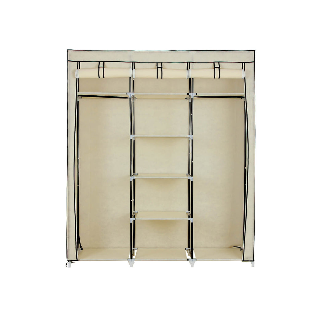 Großer Stoffschrank 175 x 150 cm Beige