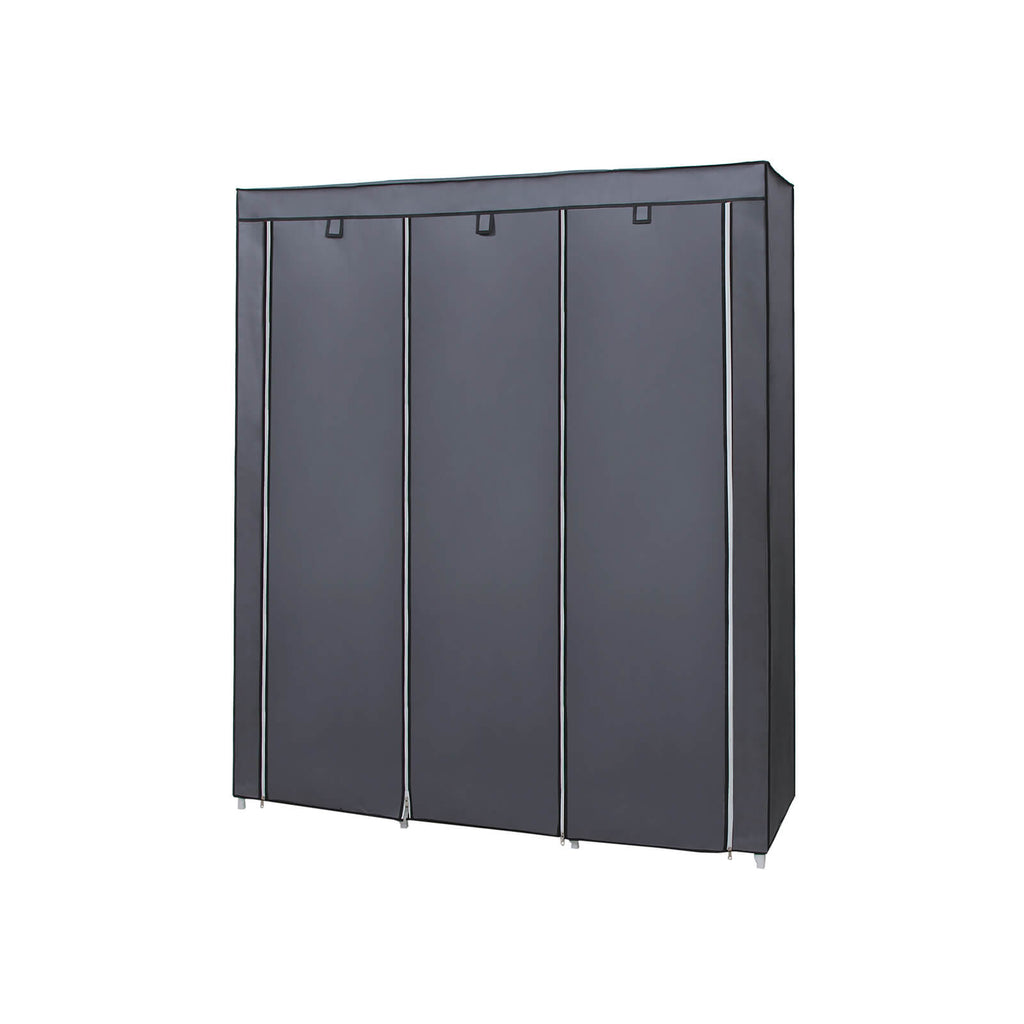 Großer Stoffschrank 175 x 150 cm Grau