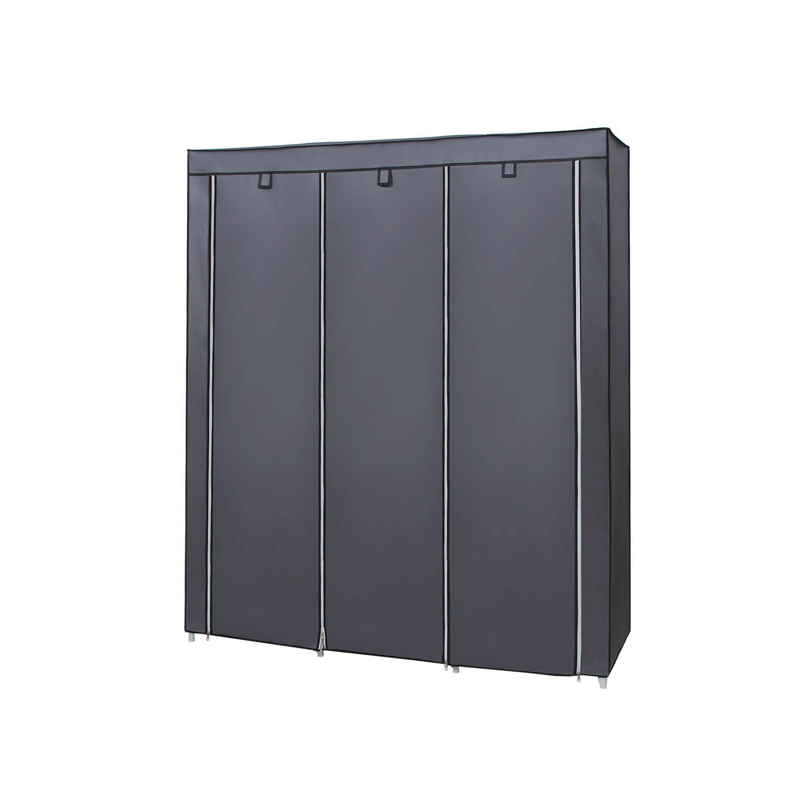 Großer Stoffschrank 175 x 150 cm Grau
